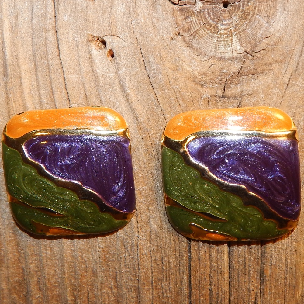 <3 Retro 80's Colorful Post Earrings <3